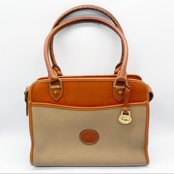 VINTAGE Dooney & Bourke All Weather Leather Satchel - Picture 1 of 11